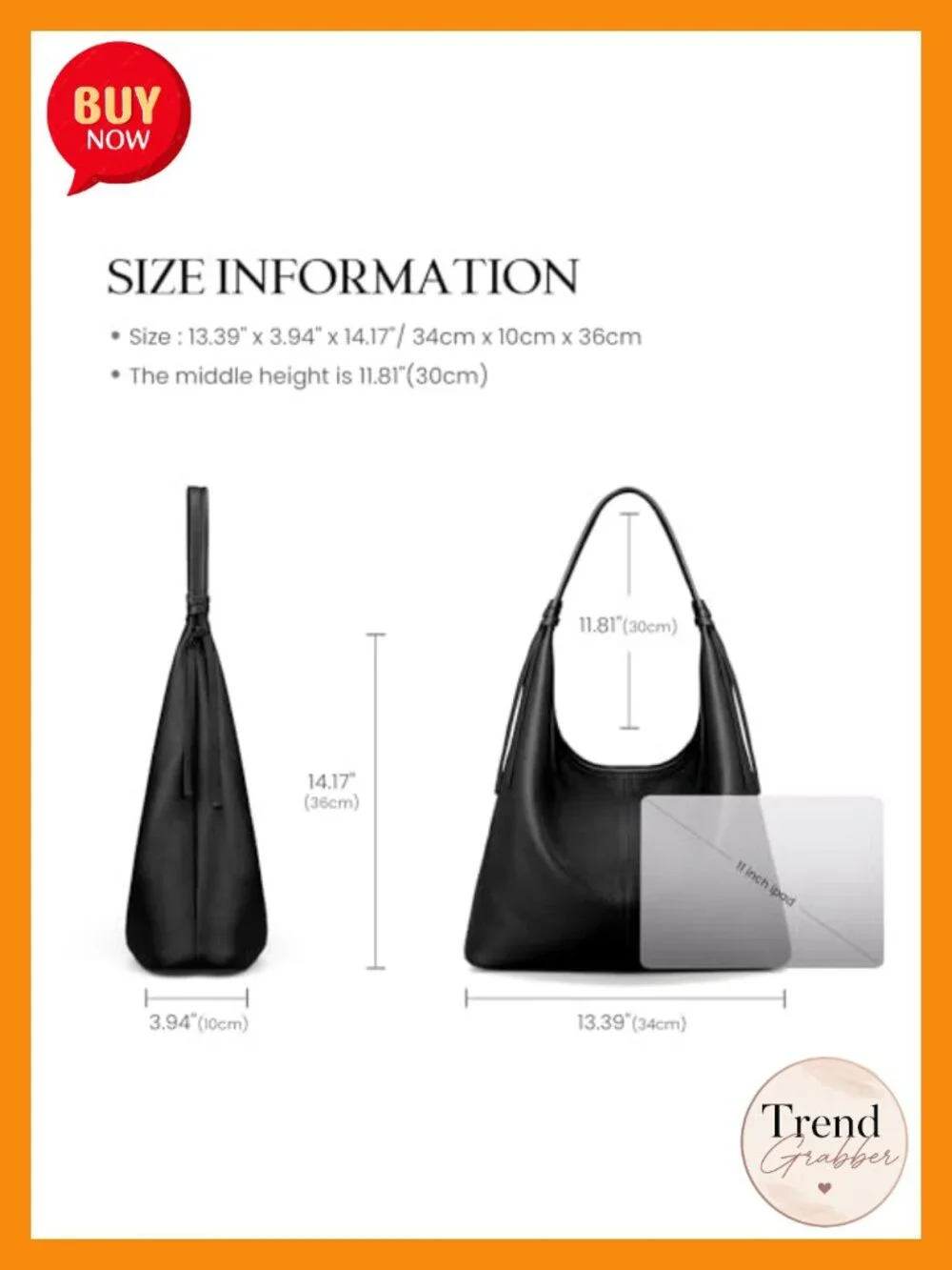 Genuine Leather Slouchy Hobo Bag Tote Shoulder Satchel with Tassel